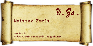 Waitzer Zsolt névjegykártya