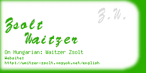 zsolt waitzer business card